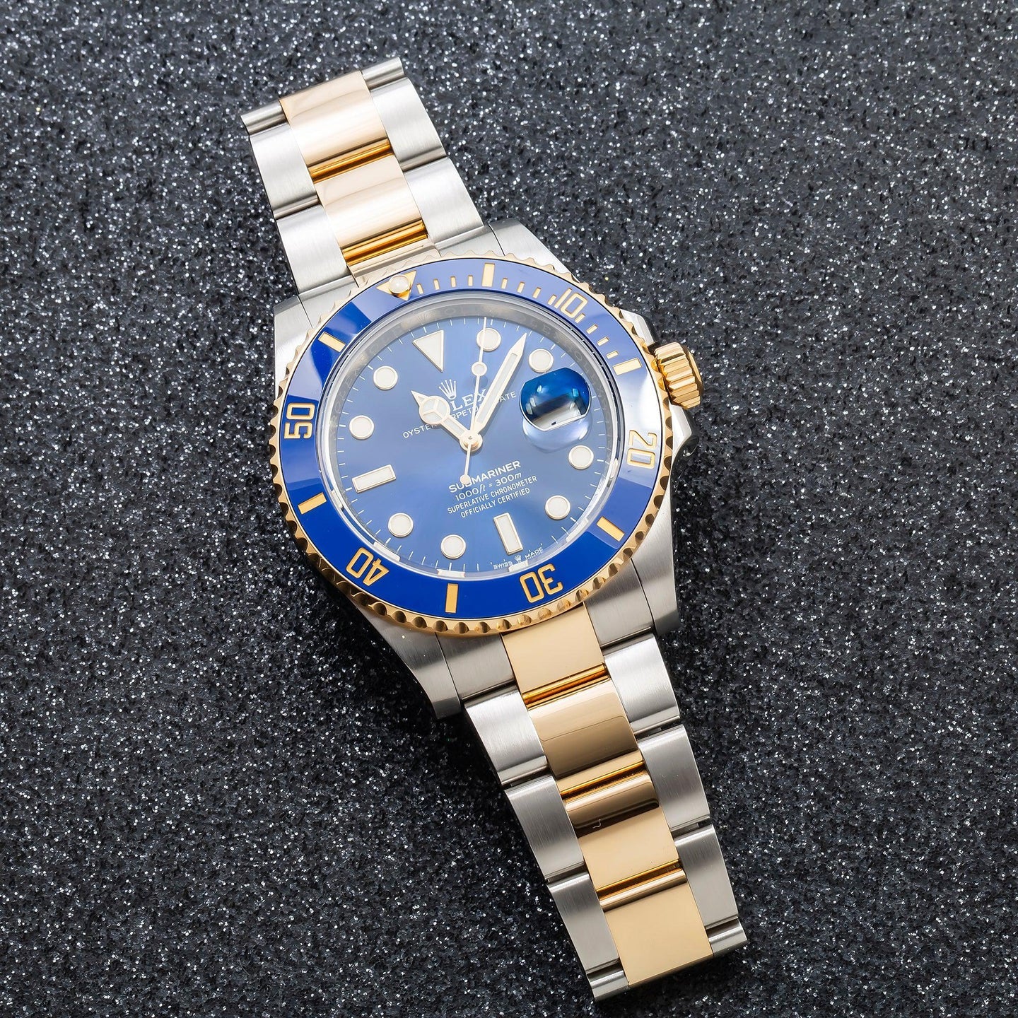 Rolex Submariner Date 41mm Two Tone Blue Dial