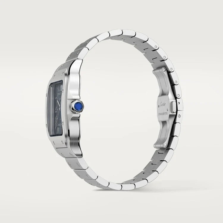 Montre Santos De Cartier Tableau Bleu