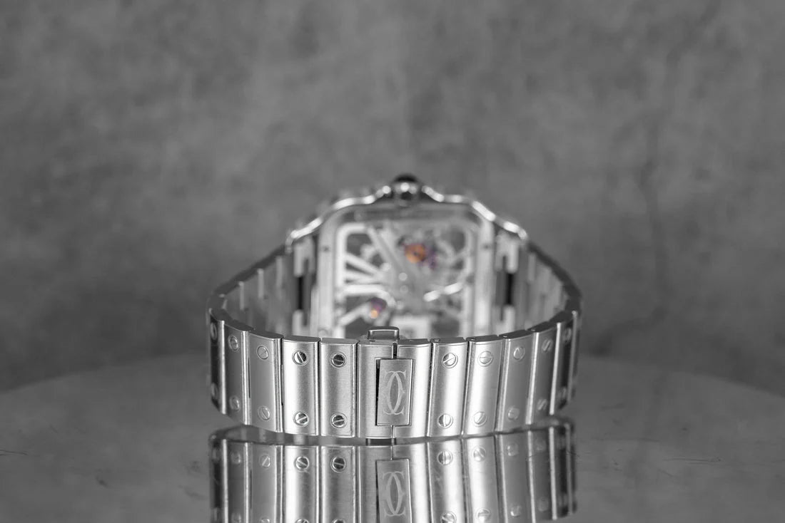 SANTOS DE CARTIER L SKELETON DIAL