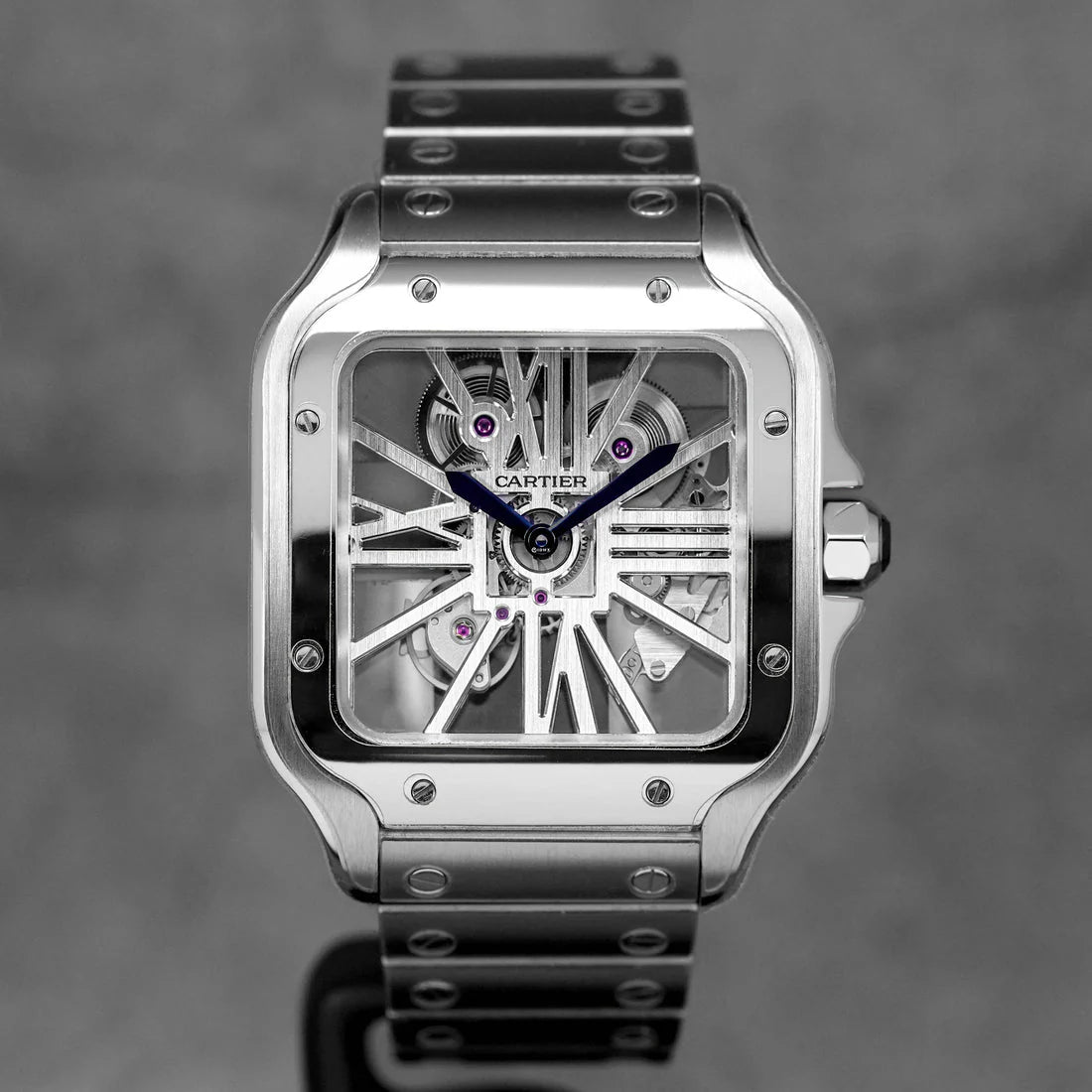 SANTOS DE CARTIER L SKELETON DIAL