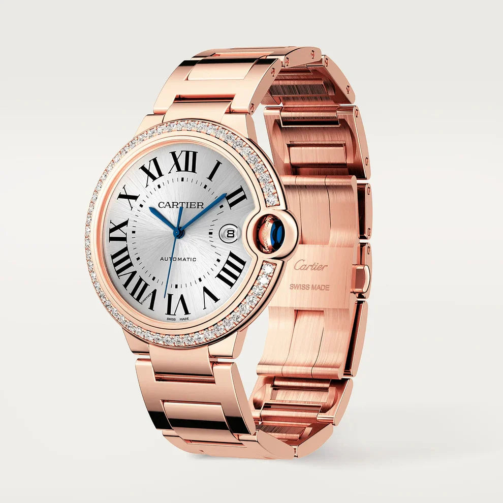Ballon Bleu De Cartier Or Rose Sertie