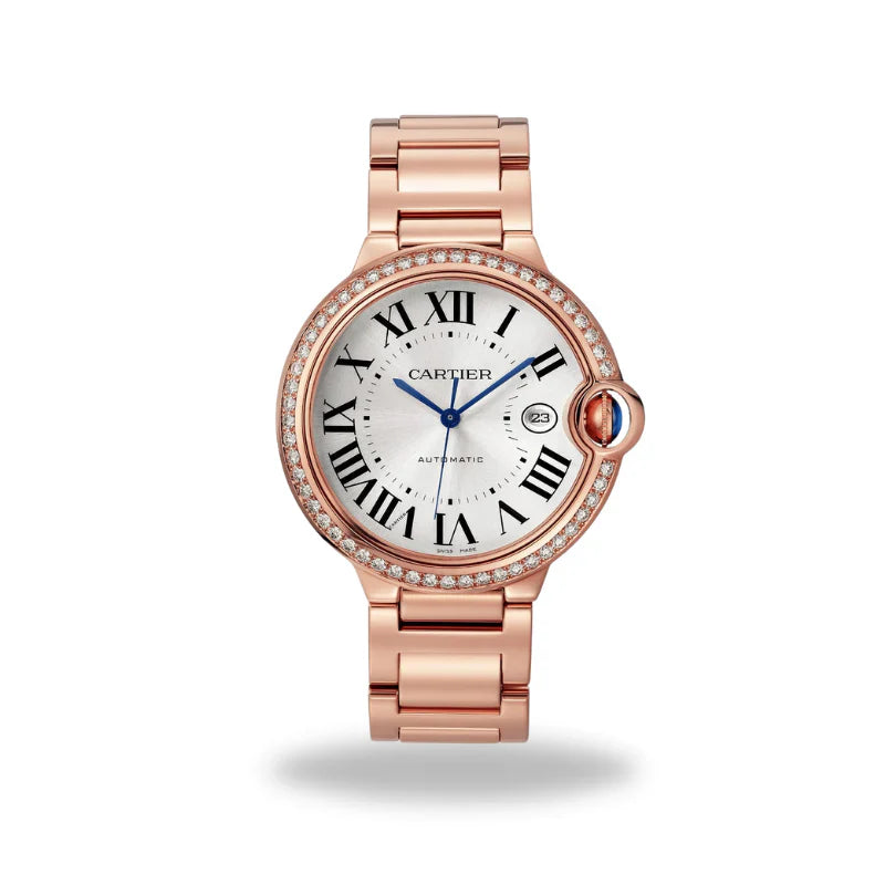 Ballon Bleu De Cartier Or Rose Sertie
