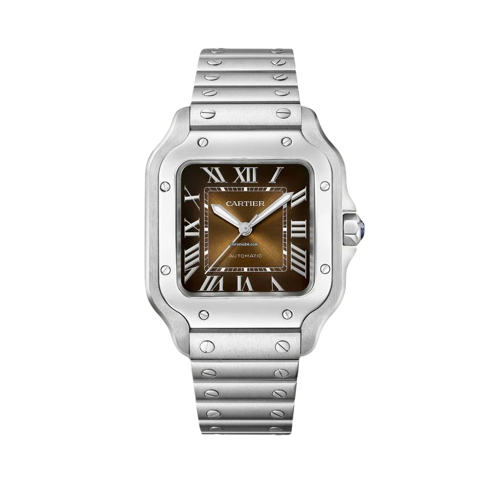 CARTIER L BROWN SUNRAY-BRUSHED DIAL