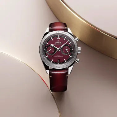 OMEGA Speedmaster 57 Cuir Rouge