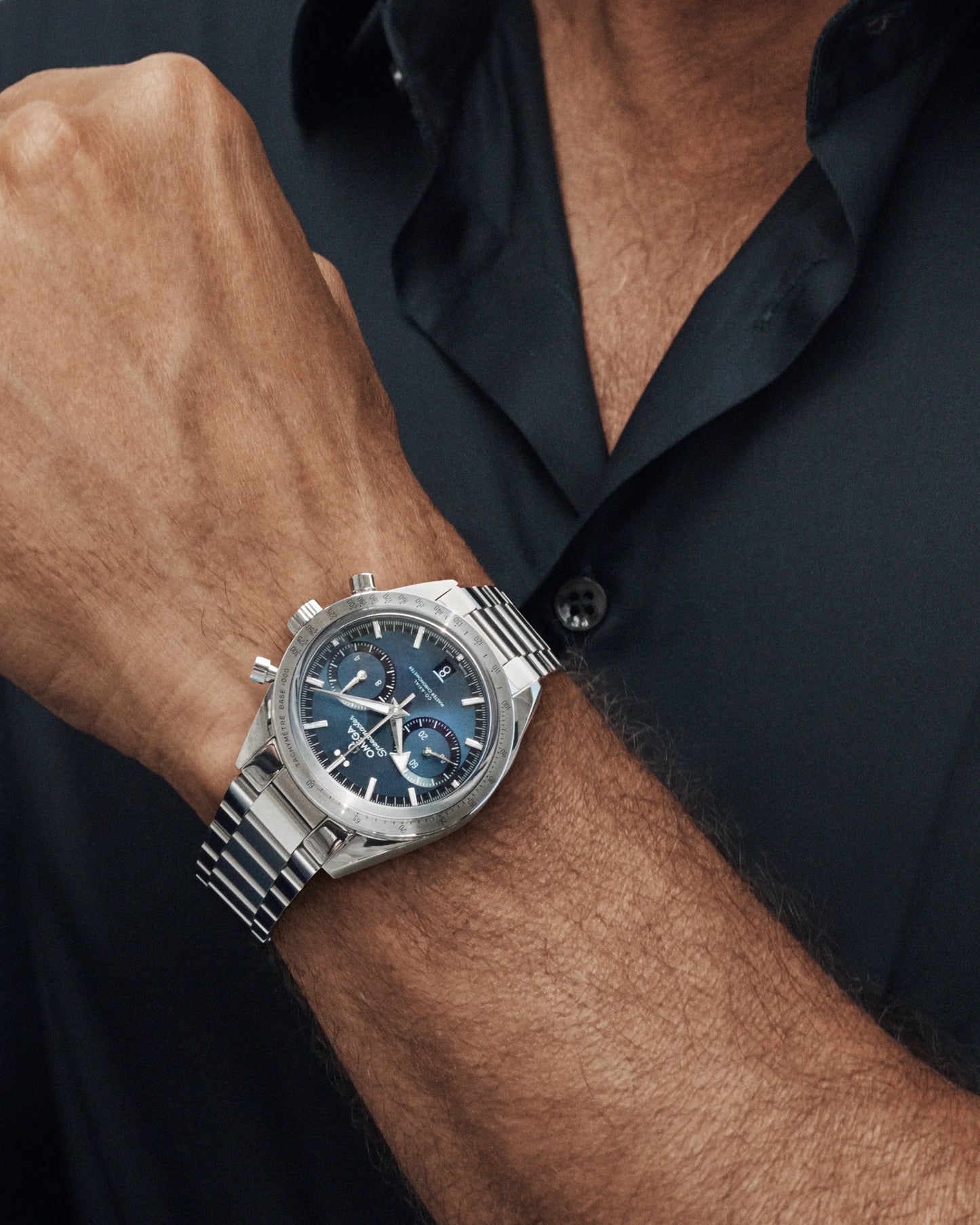 Omega speedmaster 57 bleu