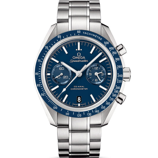 Ω OMEGA SPEEDMASTER CO-AXIAL-ARGENT/BLEU