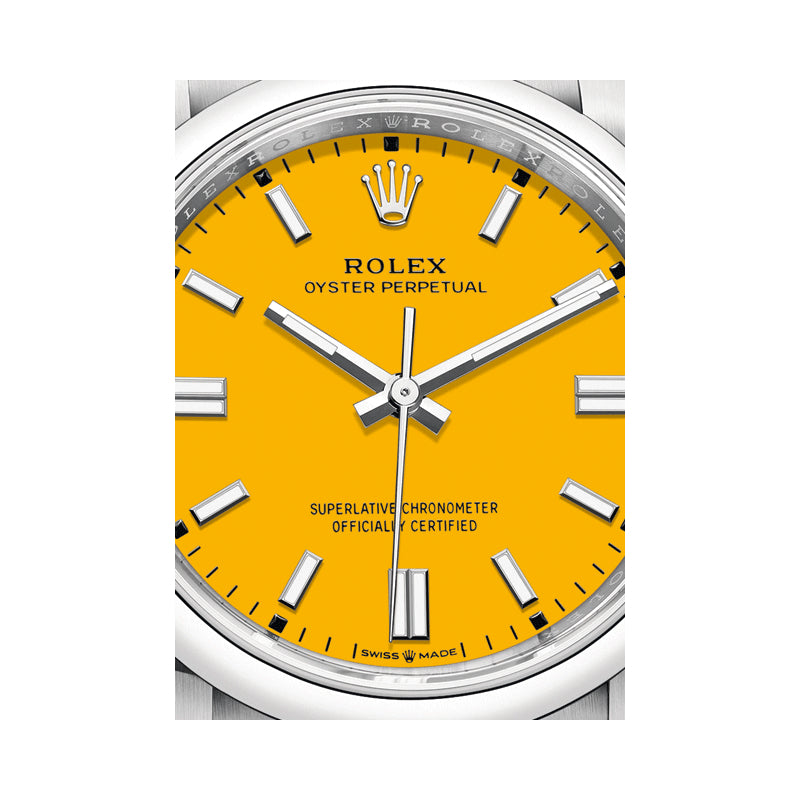 oyster perpetual jaune 36mm