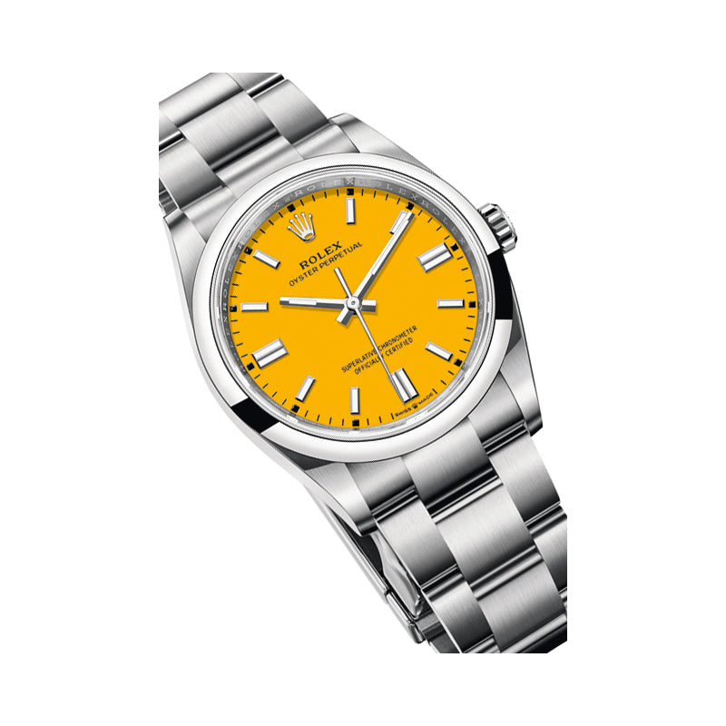 oyster perpetual jaune 36mm