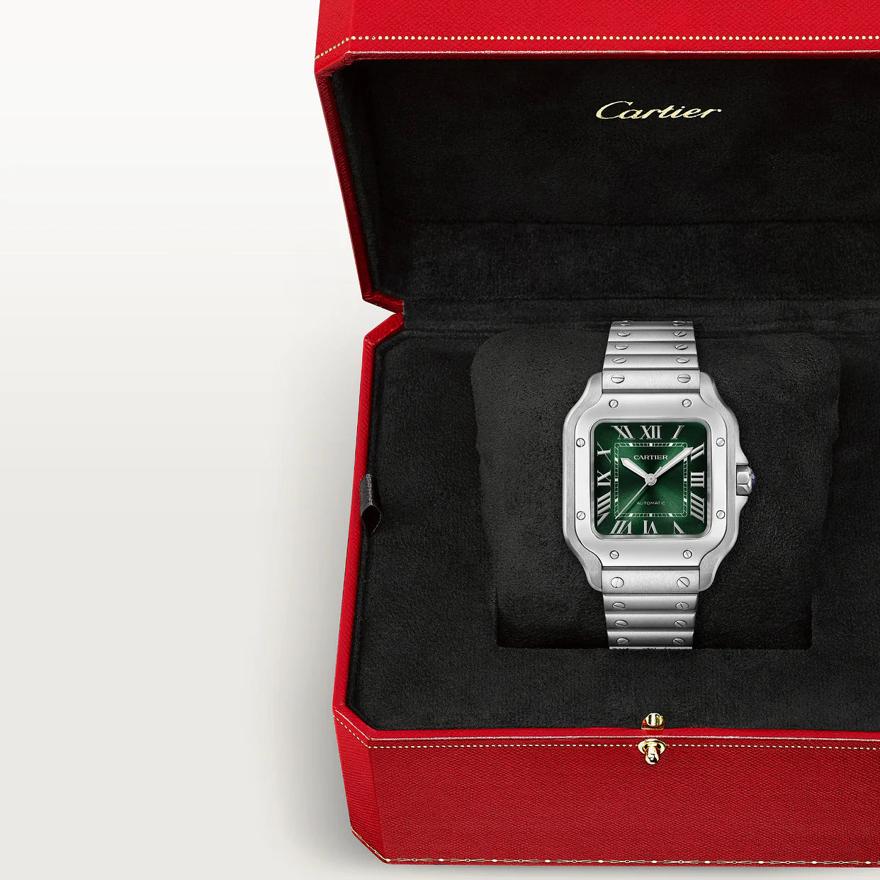 Montre Santos De Cartier Tableau Vert