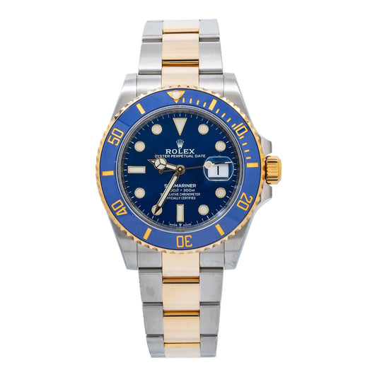 Rolex Submariner Date 41mm Two Tone Blue Dial