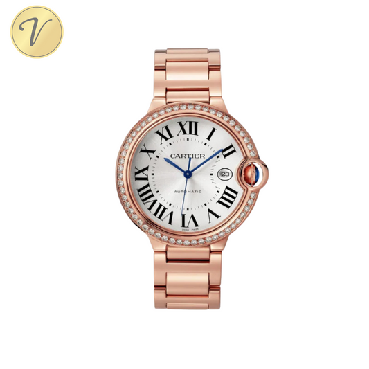 Ballon Bleu De Cartier Or Rose Sertie