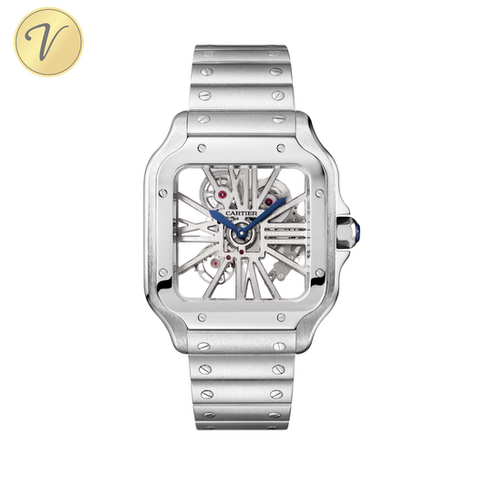 SANTOS DE CARTIER L SKELETON DIAL