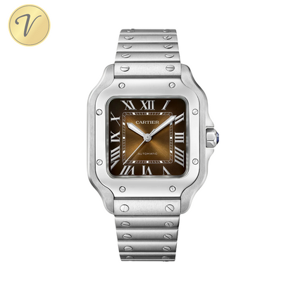 CARTIER L BROWN SUNRAY-BRUSHED DIAL