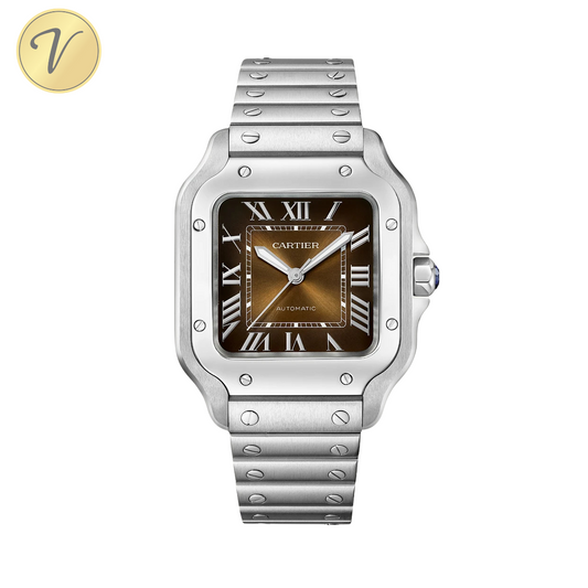 CARTIER L BROWN SUNRAY-BRUSHED DIAL