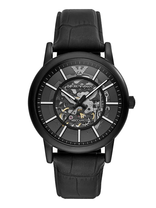 Emporio Armani Luigi Meccanico en cuir AR60008