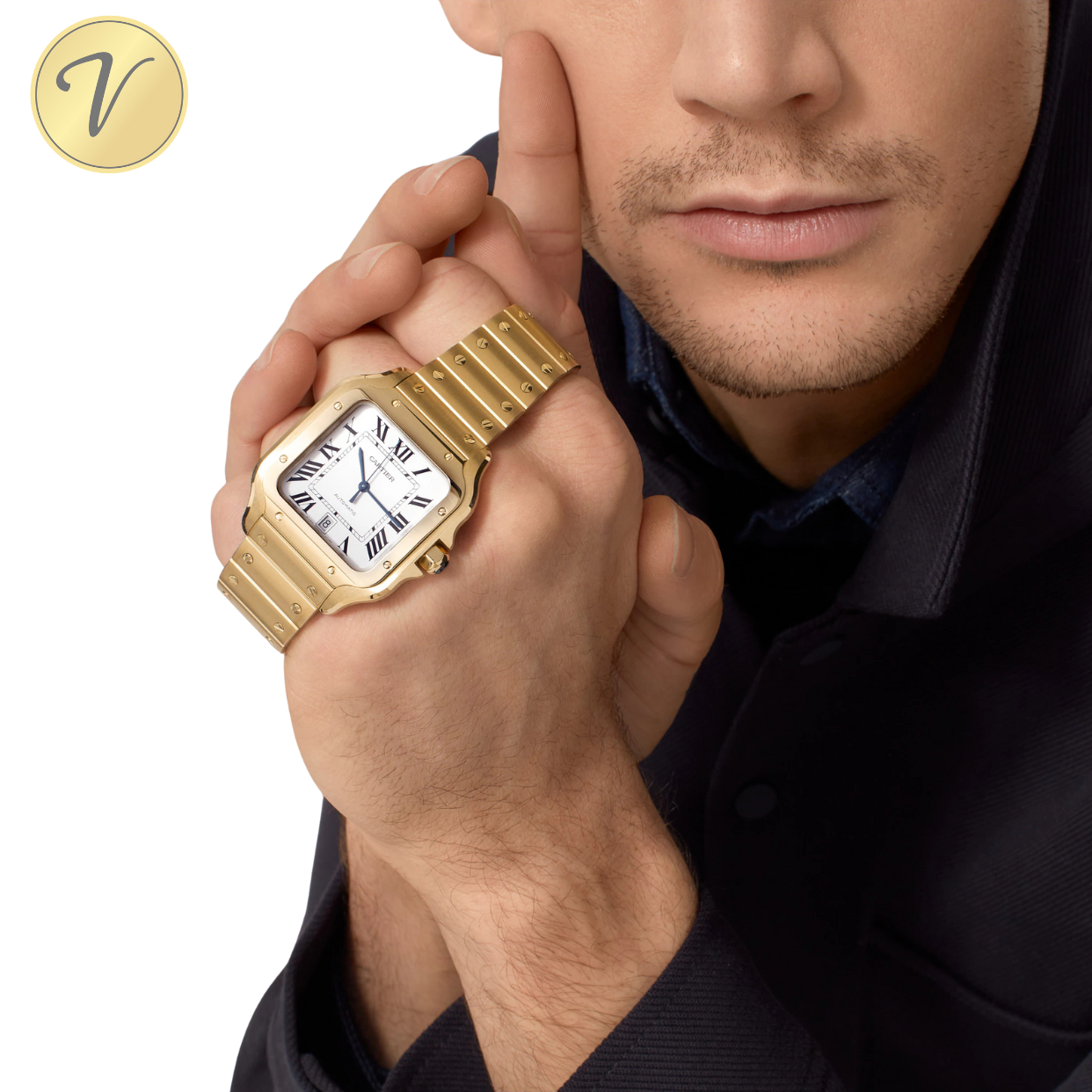 Cartier Santos Gold