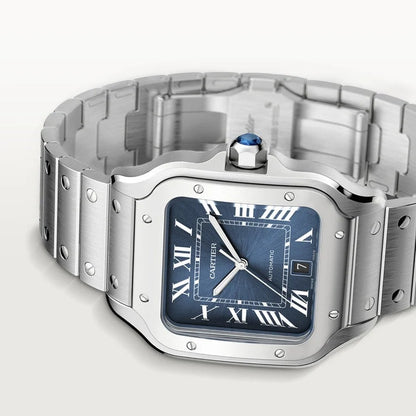 Montre Santos De Cartier Tableau Bleu