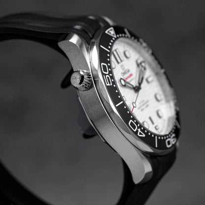 SEAMASTER DIVER 300 WHITE DIAL RUBBER STRAP (2025)