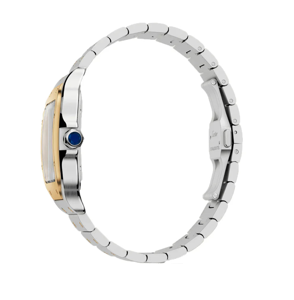 Cartier Santos Gold Silver Pour Homme