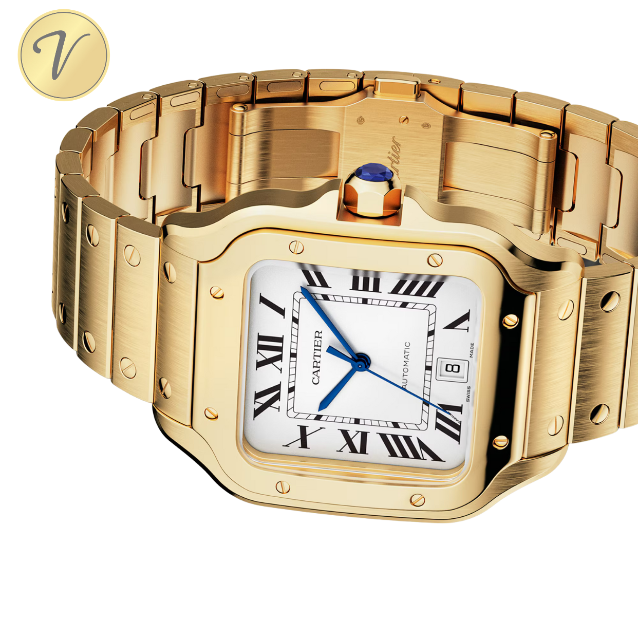 Cartier Santos Gold
