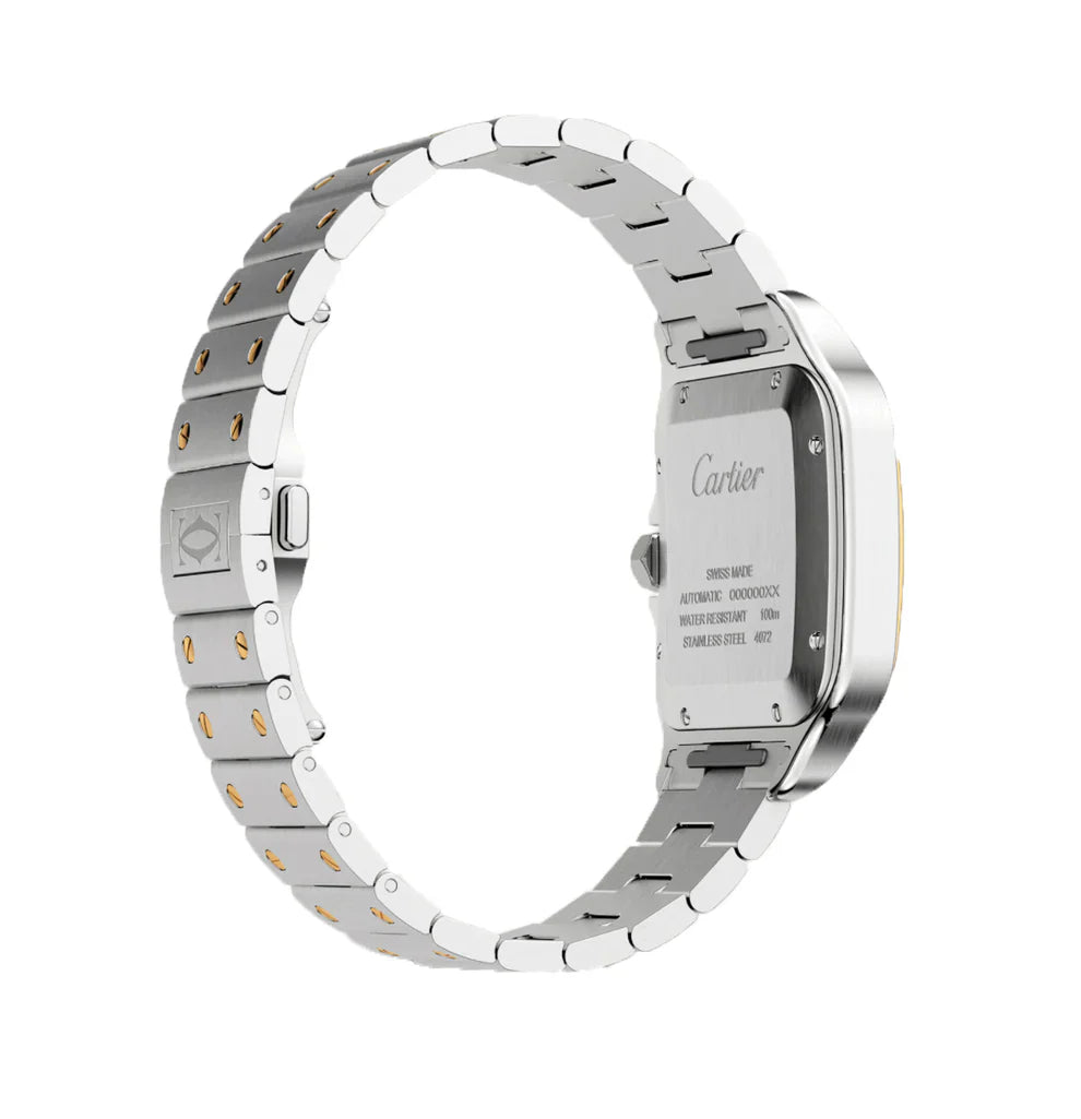 Cartier Santos Gold Silver Pour Homme