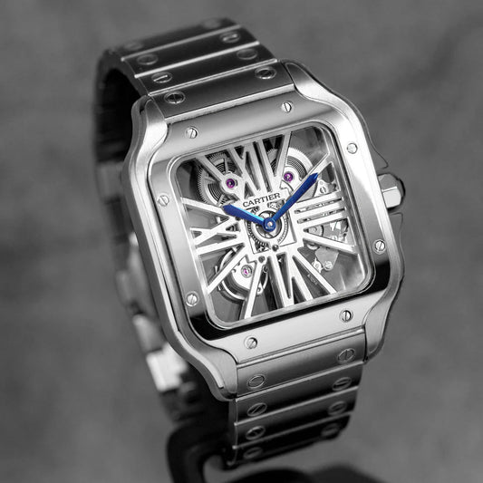 SANTOS DE CARTIER L SKELETON DIAL