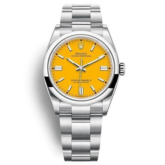 oyster perpetual jaune 36mm