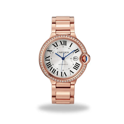 Ballon Bleu De Cartier Or Rose Sertie