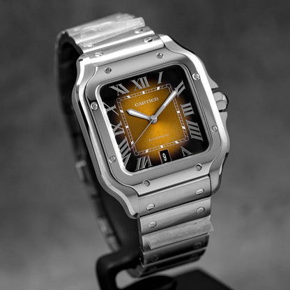 CARTIER L BROWN SUNRAY-BRUSHED DIAL