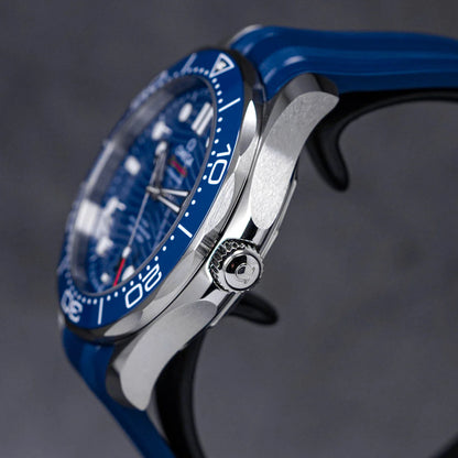SEAMASTER DIVER 300 BLUE DIAL RUBBER STRAP (2025)