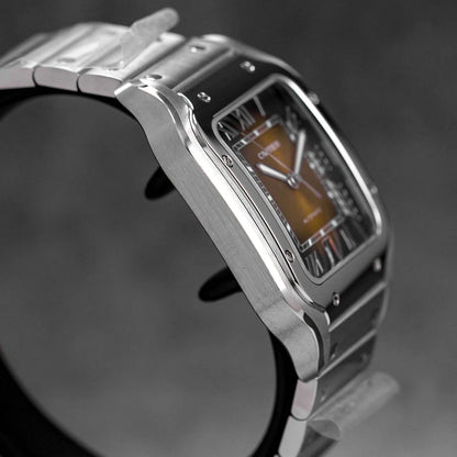 CARTIER L BROWN SUNRAY-BRUSHED DIAL