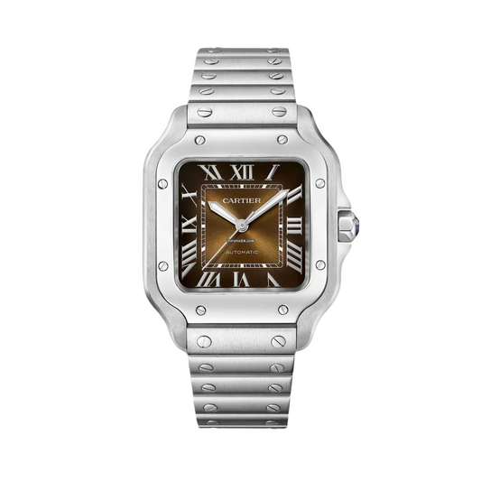 CARTIER L BROWN SUNRAY-BRUSHED DIAL