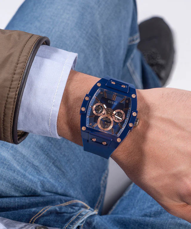 Guess GW0203G7 men's watch, silicone strap