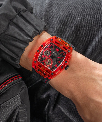 Guess GW0499G4 men's watch, silicone strap