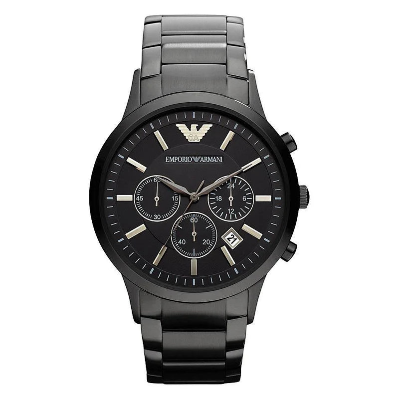 Emporio Armani AR2453 Mens Chronograph Watch - Black