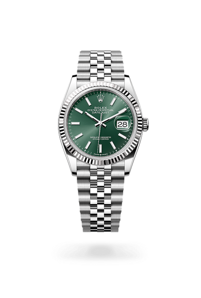 Rolex Datejust 36 Oyster, 36 mm, acier Oystersteel et or gris