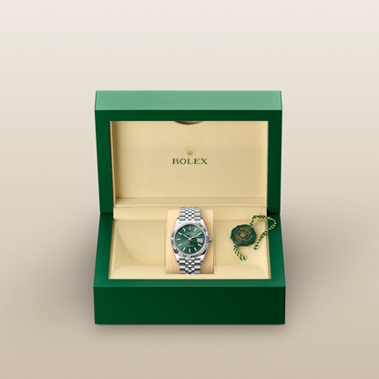 Rolex Datejust 36 Oyster, 36 mm, acier Oystersteel et or gris
