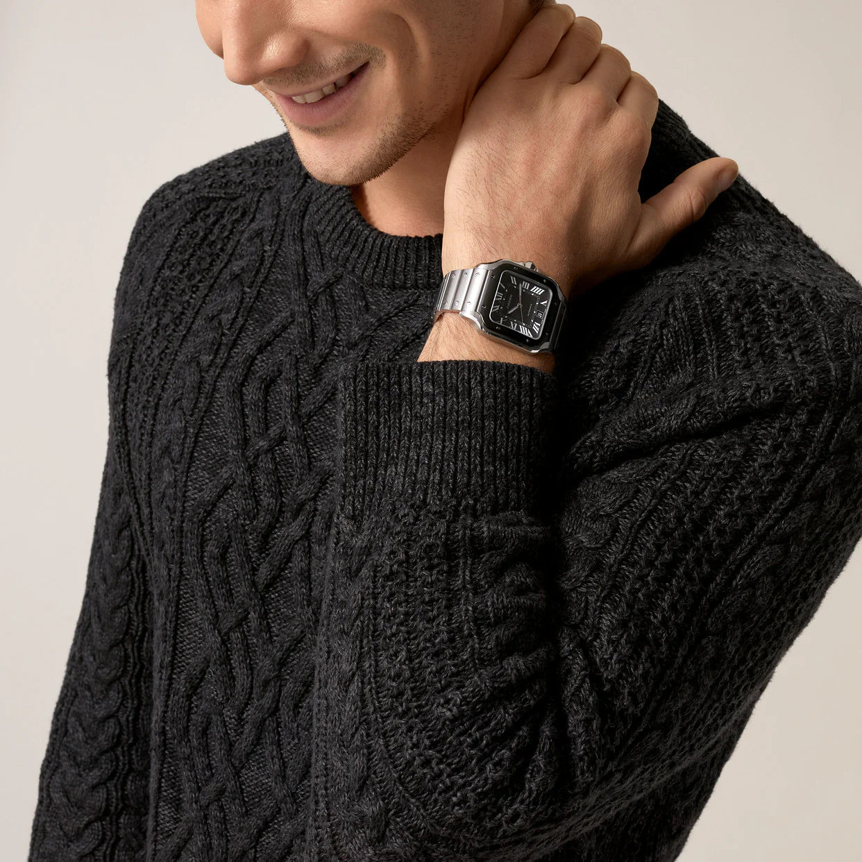 Montre Santos De Cartier Tableau Noir